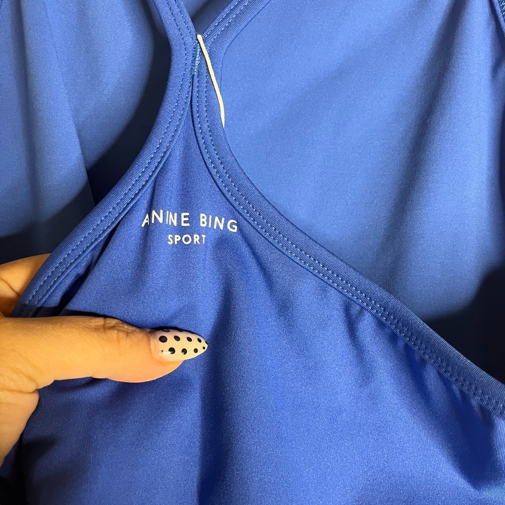NWT Anine Bing sport Cai Tank blue size XL - Picture 8 of 8